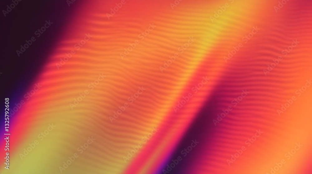 Aufkleber abstract rendering of layered colors creating waves and light patterns