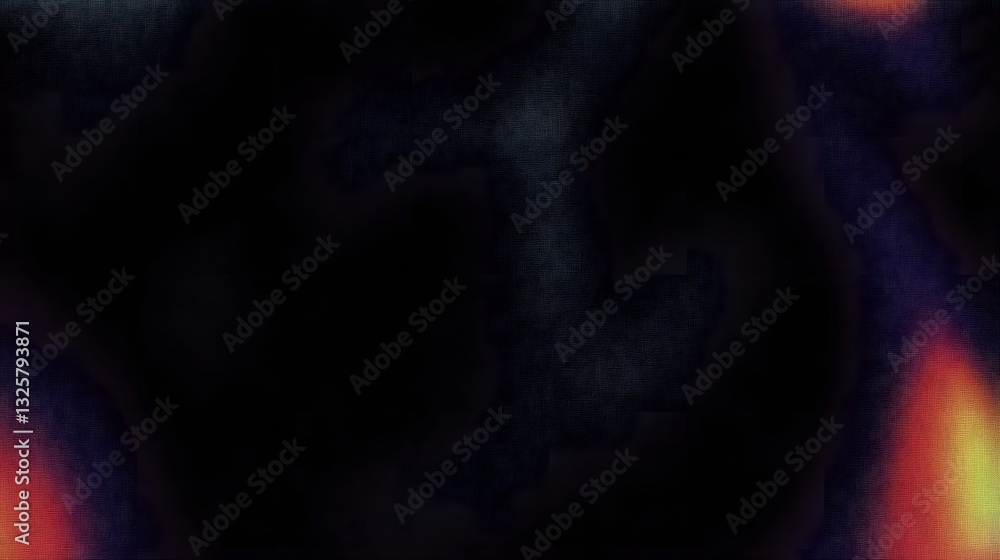 Poster dark abstract background with hints of diffused color illumination