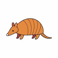 vector illustration of a cartoon squirrel