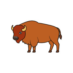 cartoon bison cartoon