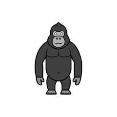 cartoon, vector, illustration, character, 3d, child, monster, people, halloween, fun, zombie, black, funny, art, doll   gorilla