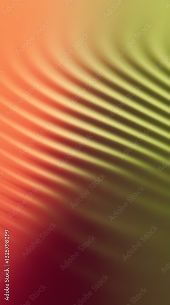 Poster soft colors and lines create a gentle flowing abstract design