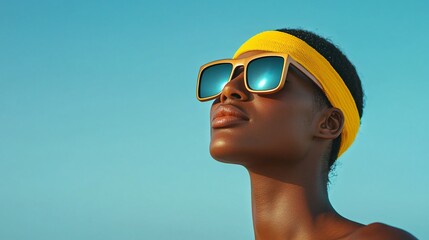 Wearable UV Sensor Alerts for Sunscreen Reapplication Beach Technology Sunny Close-up Health Awareness