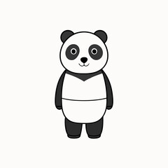 panda cartoon vector