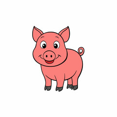 pig cartoon vector