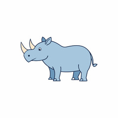 rhino vector illustration