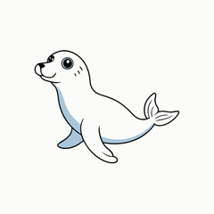 seal cartoon vector