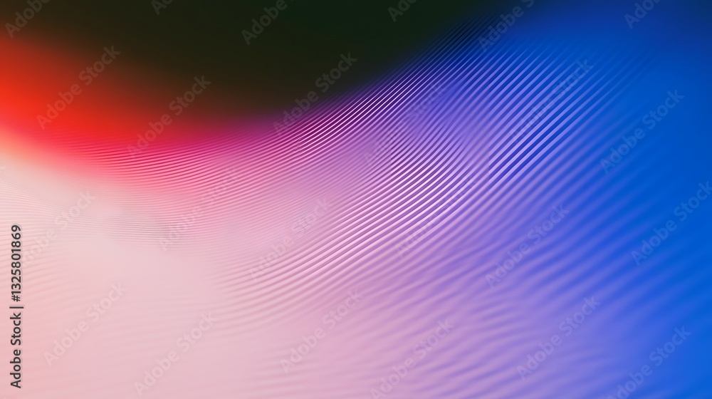 Poster colored gradient pattern with subtle curved lines and light reflections