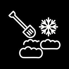 Snow shovel Vector Icon