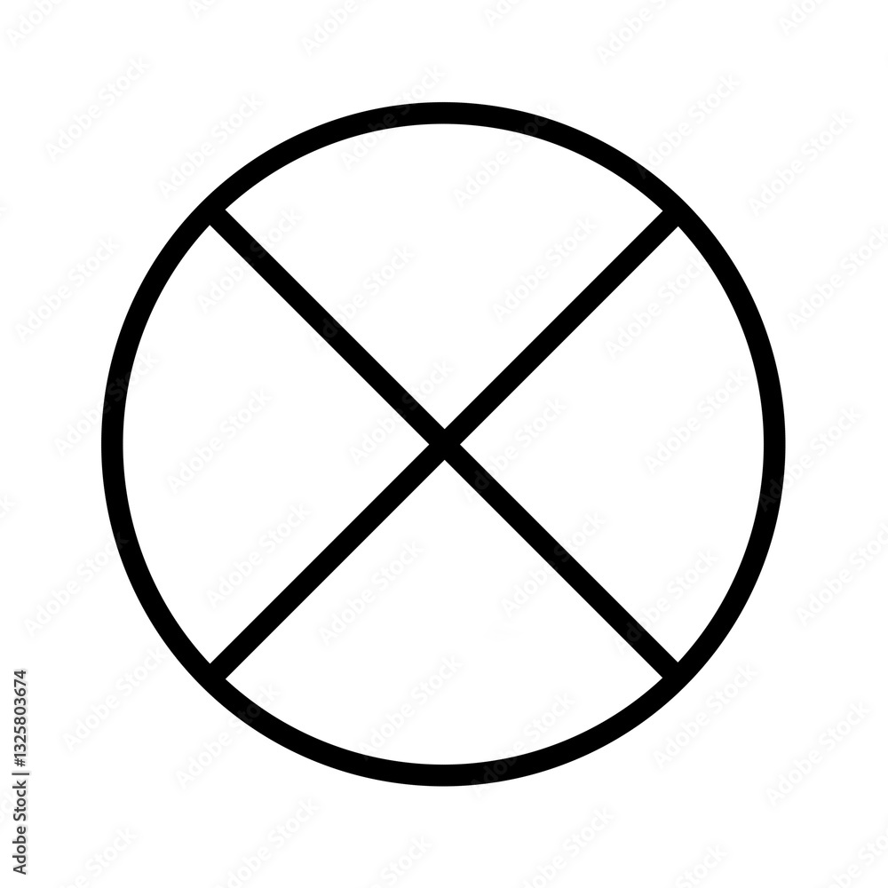 Aufkleber targeting icon element circle frame line art, target symbol design transparent background png file