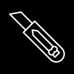 Utility knife Vector Icon