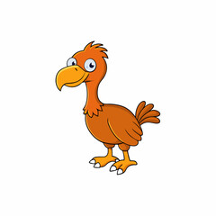 vector illustration of cartoon bird