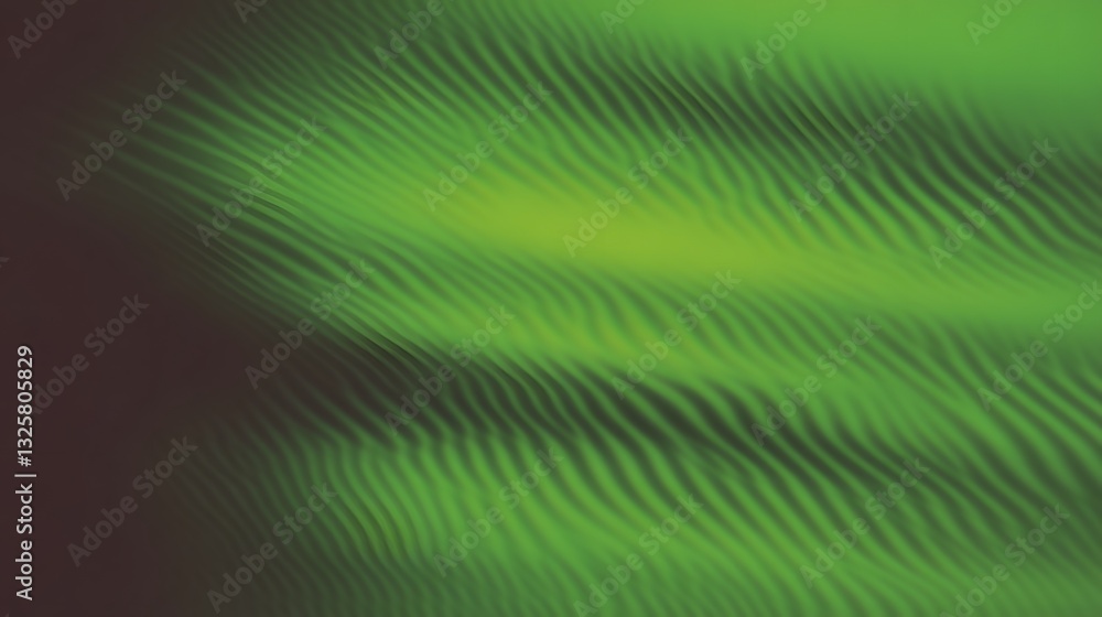 Poster a green abstract rippled pattern with darker shaded lines