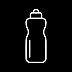 Fitness Smart Water Bottle Vector Icon