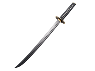 Black metallic sword box