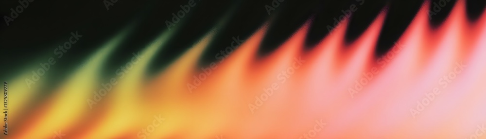 Poster an abstract image of colorful light bursts in a row