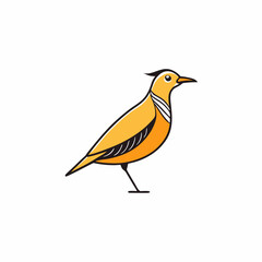 vector illustration of a meadowlark
