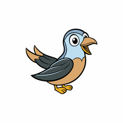 vector illustration of a petrel