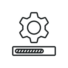 Update progress thin line icons. Editable stroke and Perfect pixel on transparent background