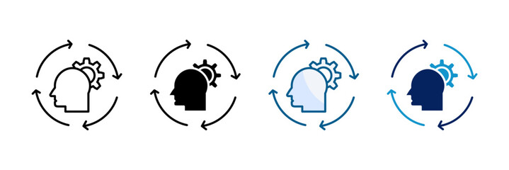 Habit Icon Set Multiple Style Collection