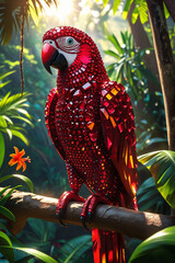 parrot on a tree