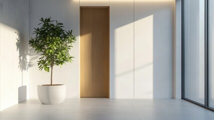 Modern Elevator doors of office or hotel hallway, Lobby interior, corridor in house with lift,Black elegant lift for passenger or cargo elevators,copy space.