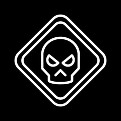 Hazardous materials symbol Vector Icon