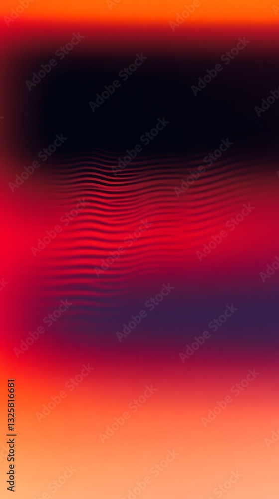 Aufkleber gradient abstract color layers creating a mesmerizing blurred wave pattern