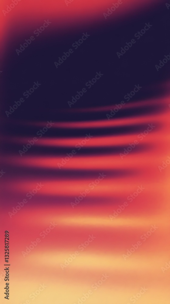 Poster a blurred abstract depiction of layered lines and color gradients