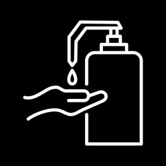 Obraz premium Hand sanitizer Vector Icon