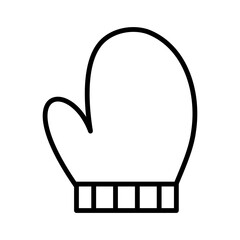 Plain gloves with rubber on the sleeves