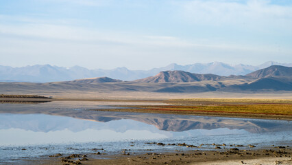 beautiful mountain lake. lake in the mountains