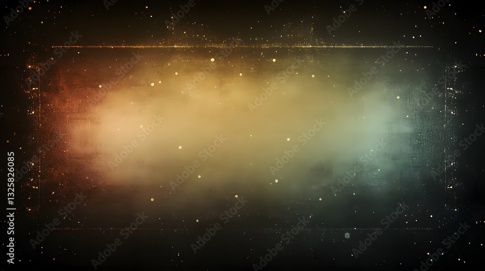 Poster an abstract digital texture with colored gradient and white specks