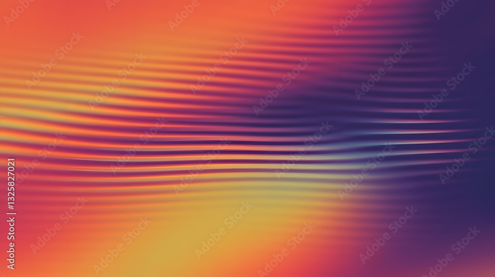 Poster a wavy patterned abstract gradient image with vibrant colors