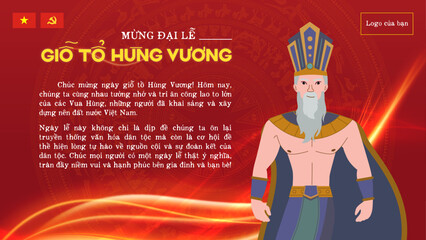 H&ugrave;ng Kings' Commemoration Day Greeting Card
