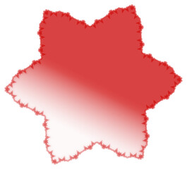 abstract red icon with gradient