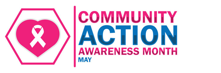 Community Action Awareness Month May Ribbon Logo
