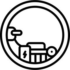 electric monowheel icon © RSetiawan_Creative
