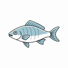 bream fish on a white background