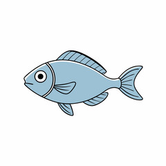 vector illustration of a chromes fish