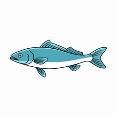 cod fish vector illustration