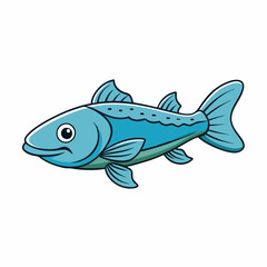 coelacanth fish on a white background