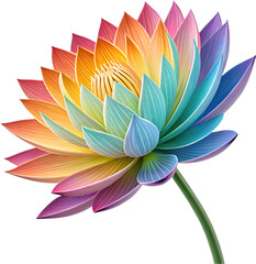 The retro groovy flower features bold colors and flowing patterns, evoking a sense of nostalgia. 