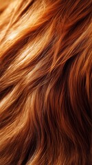 Naklejka premium Textured strands of warm brown hair captured in soft light