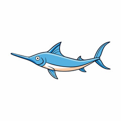 swordfish vector illustration