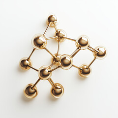 Fototapeta premium 3d render of molecule