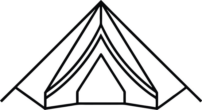 recommend clip art: camping tent line art vector,camping tent outline coloring book page line art drawing