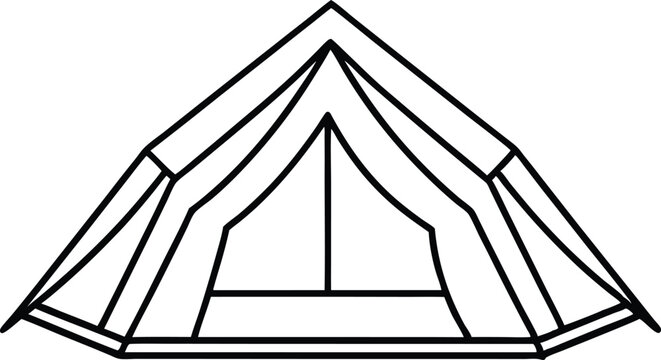 recommend clip art: camping tent line art vector,camping tent outline coloring book page line art drawing