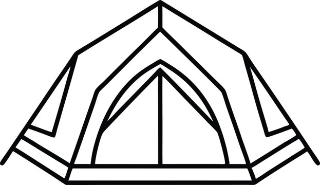 recommend clip art: camping tent line art vector,camping tent outline coloring book page line art drawing