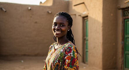 photorealistic portrait of a woman from Sudan